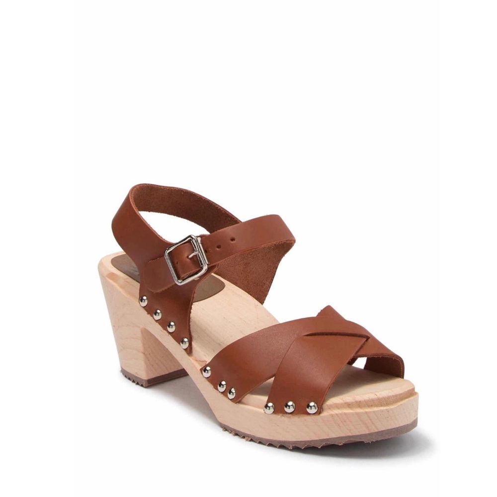 MIA Gertrude Leather Clog Size 7